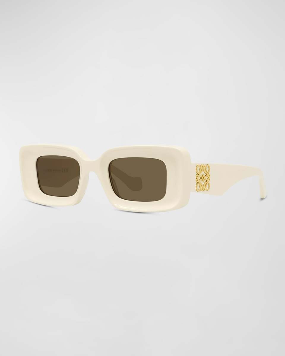 Anagram Beveled Acetate Rectangle Sunglasses